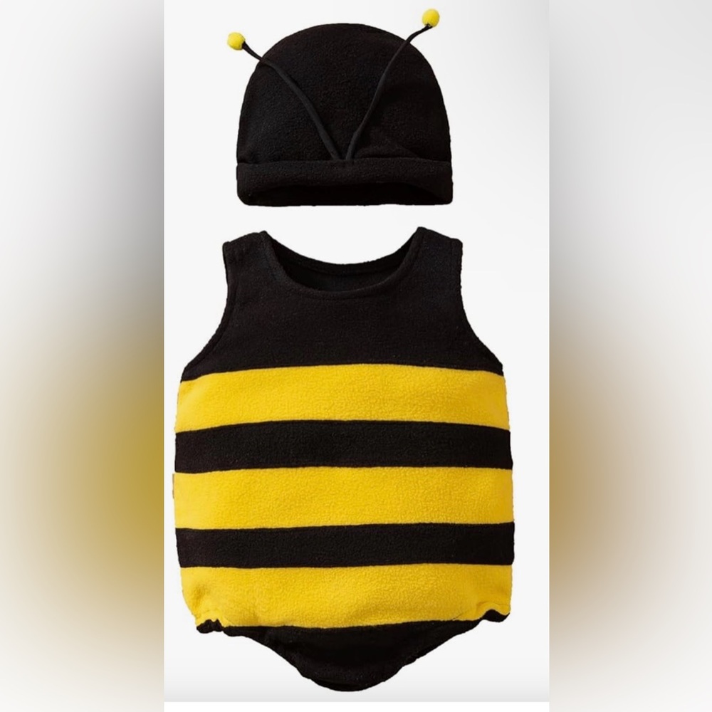 Baby bee Halloween Costume With Hat(12-18months)nwot